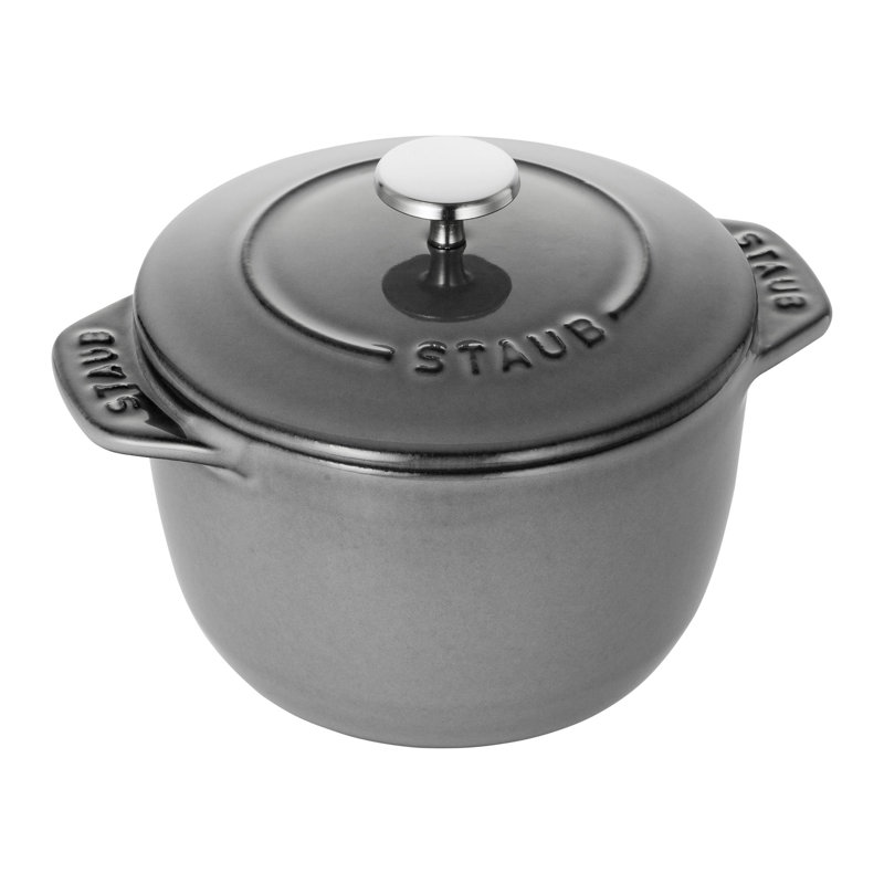 Staub 0.75 qt. NonStick Cast Iron Round Dutch Oven with Lid & Reviews